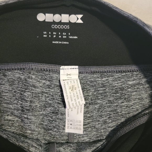 Ododos Womens Gray Leggings With Media Pocket Small - Picture 3 of 7